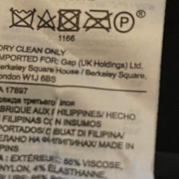 Banana Republic Women’s Peplum Collarless Zip Blazer - Black, Size 6 - Picture 6 of 8